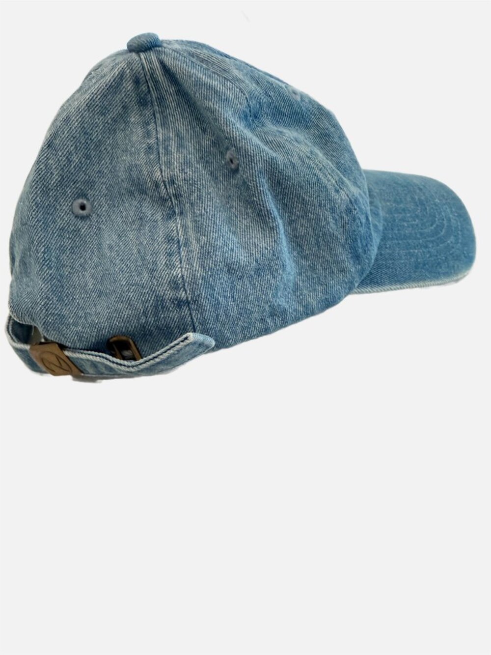 Babe Eyelashes Slideback Denim Hat Blue OSFA Cotton Embroidered Newhattan - Picture 6 of 8